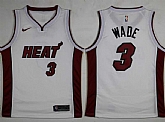 Heat 3 Dwyane Wade White Nike Swingman Jersey,baseball caps,new era cap wholesale,wholesale hats